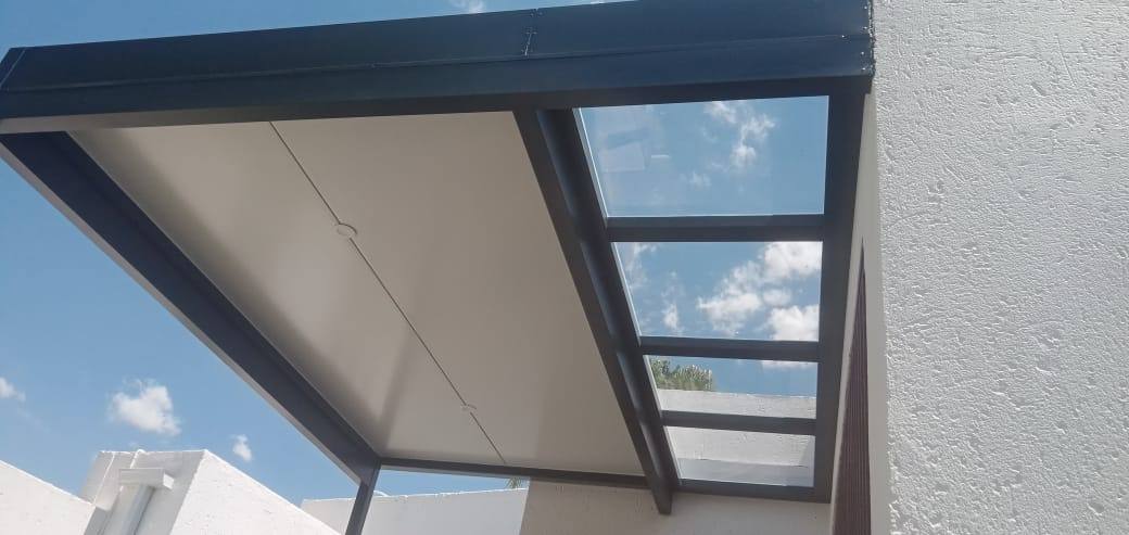 Charcoal Ceiling with a Skylight Band