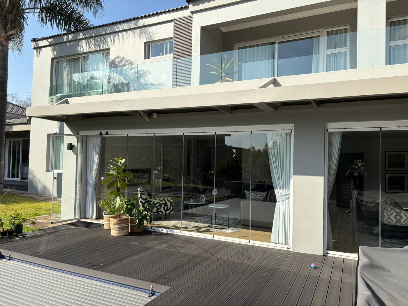 Motorised Louvre over a Deck — Dainfern Estate