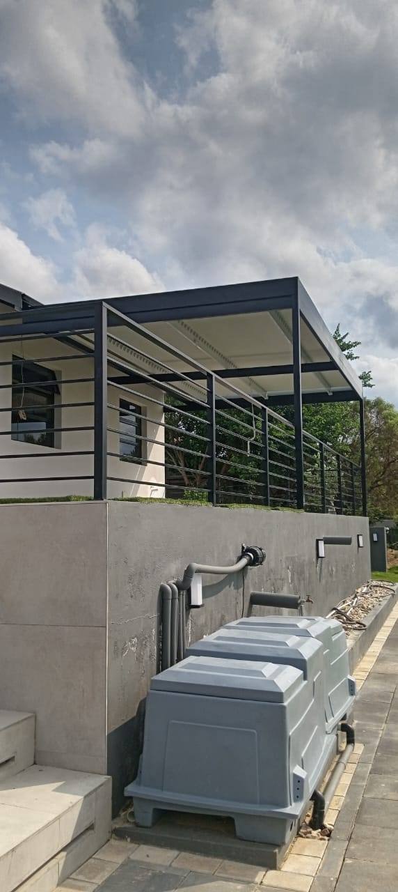 Lined soffit and horizontal-rail balustrade at Lanseria